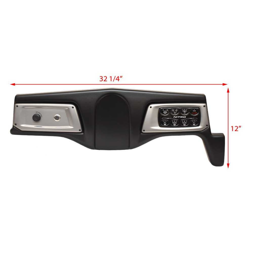 Nitro Boat Dash Switch Panel 340497 | Z19 w/ Keypad Black Silver 2021