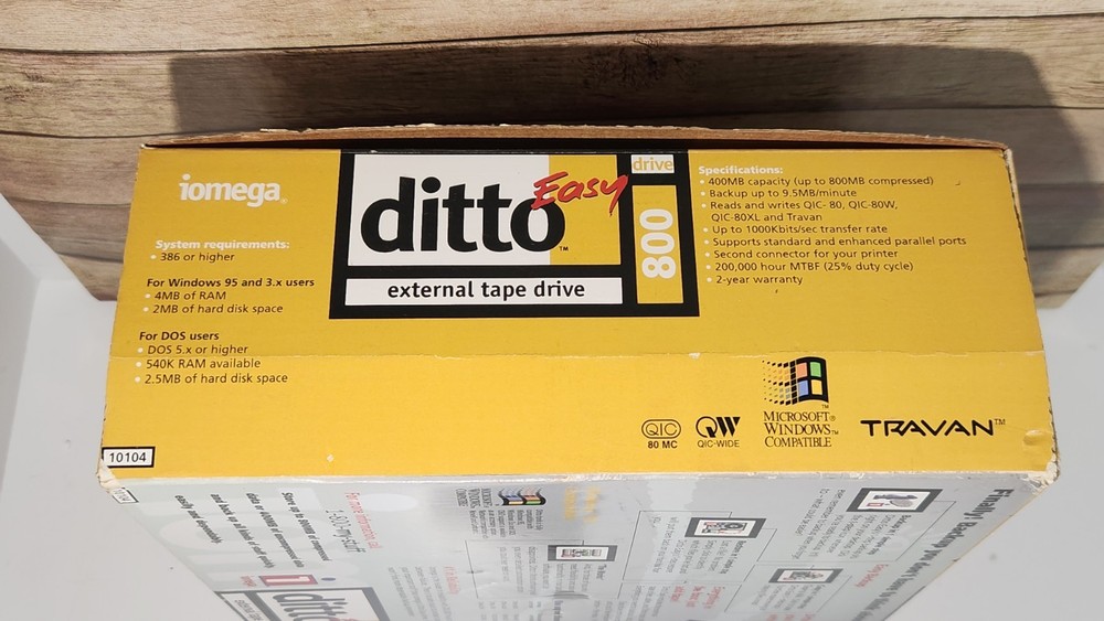 Iomega Ditto Easy 800 External Tape Drive