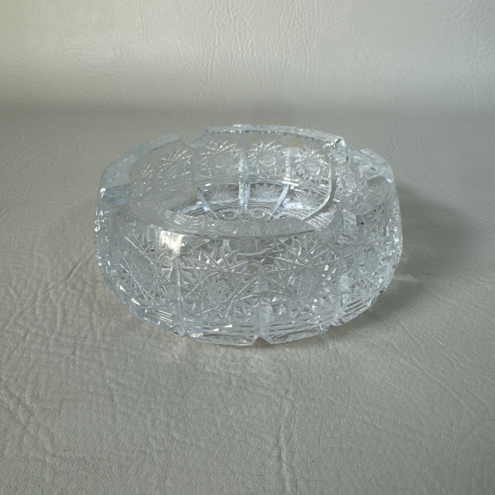 Crystal Clear Ashtray 4 1/2 Inch