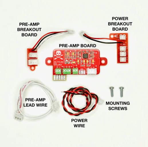 Jesse Dean JDDPTA-PCB Tone Arm Kit - White