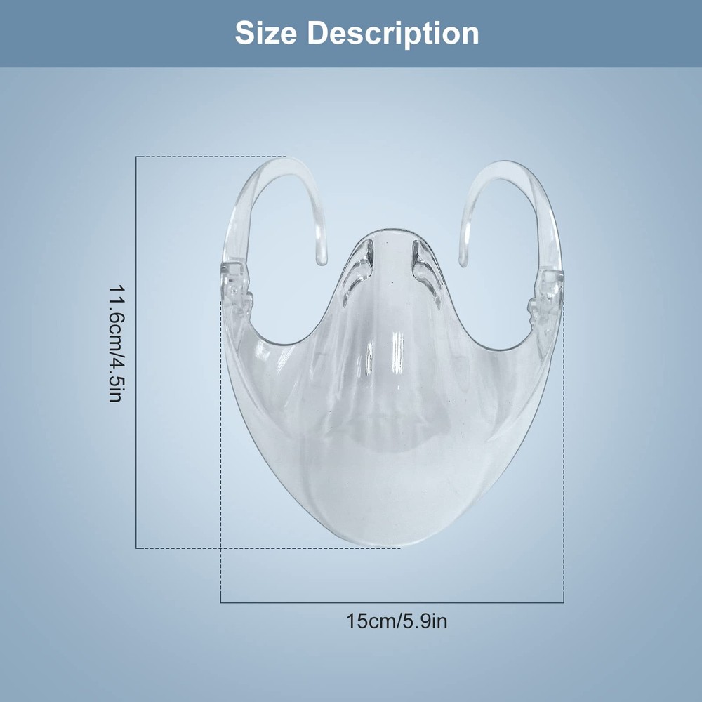 DIGIGRE 5PCS Transparent Face Shield, Lightweight 5 Pcs, Transparency
