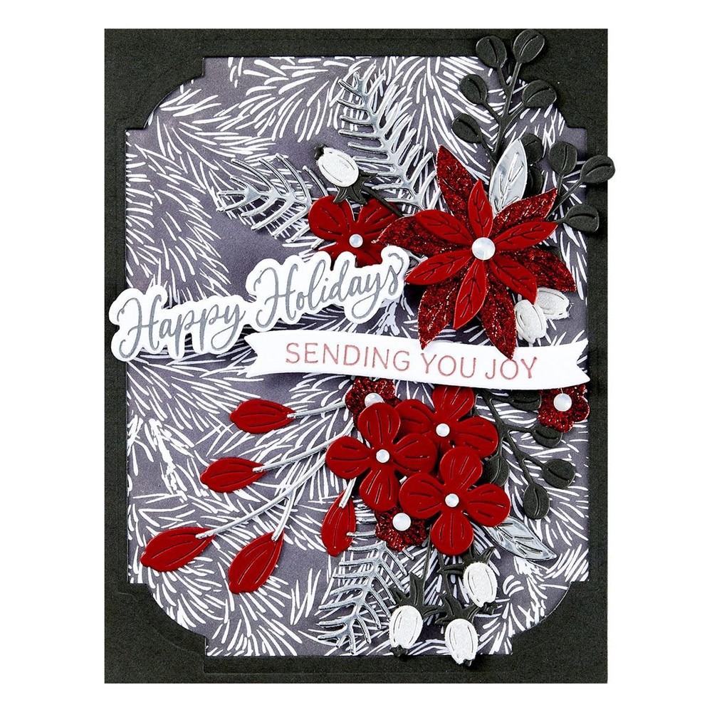 Sending Joy Sentiments Press Plate Metal