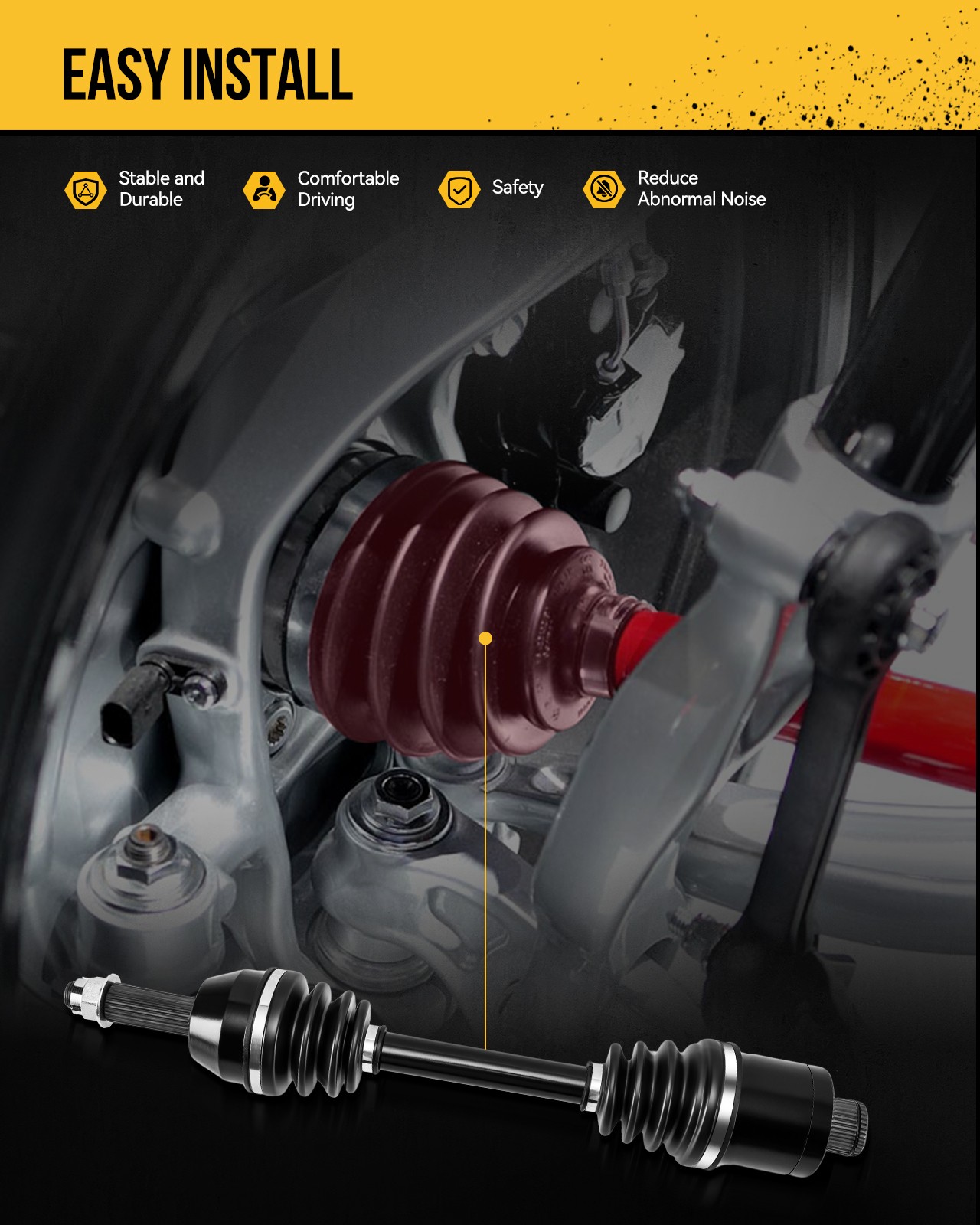 For Hyundai Santa Fe 2007-2009 3.3L Automatic TransFront CV Joint Axle Assembly