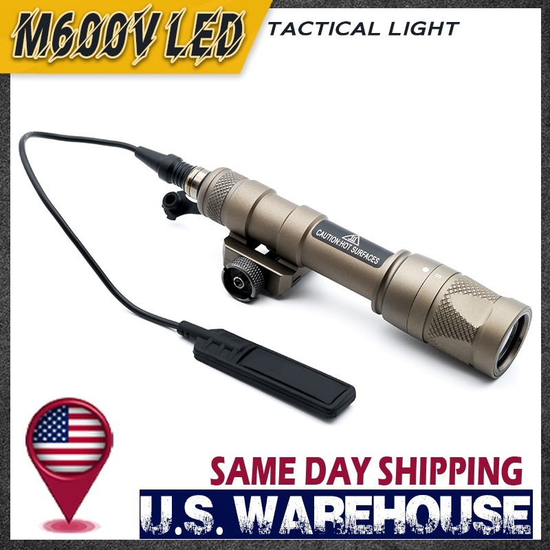 SOTAC M600V LED White Flashlight Light Hunting with Remote Pressure Switch US