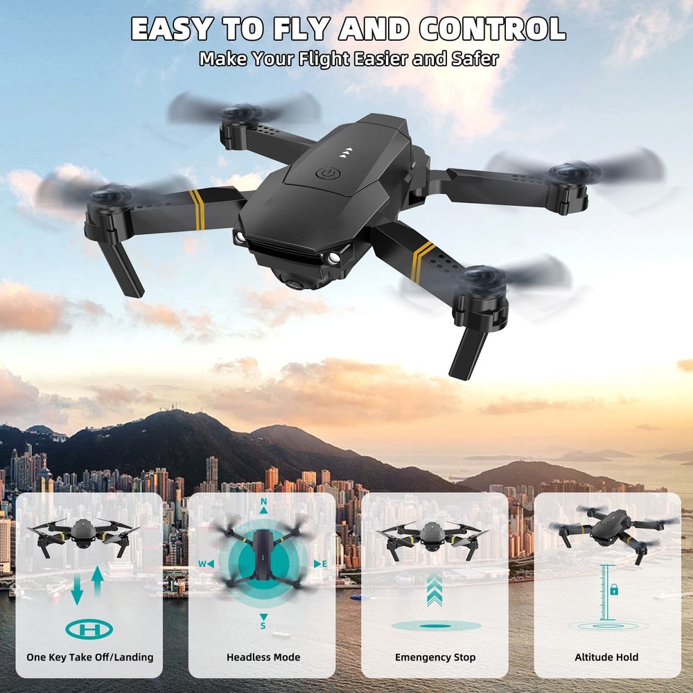 Drones with Camera for Adults 1080P, Mini Drone with Camera Foldable Drones f...