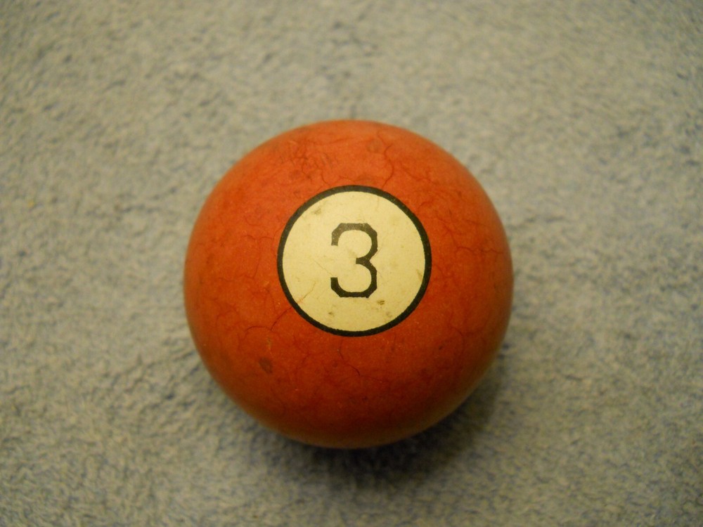 Vintage Clay Billiard Ball- #3