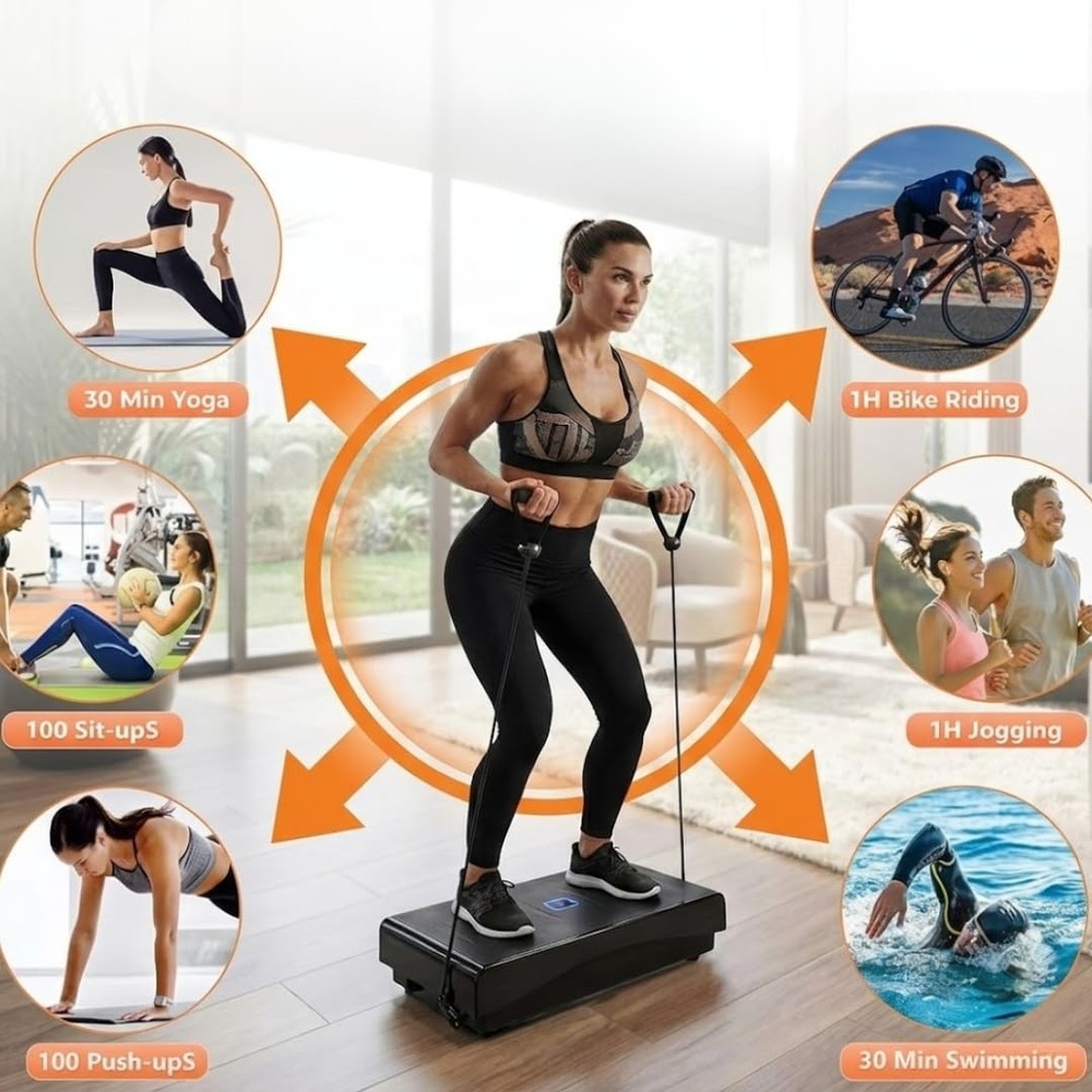 Vibration Plates - Vibration Plate Exercise Machine - Whole Body Workout Vibr...