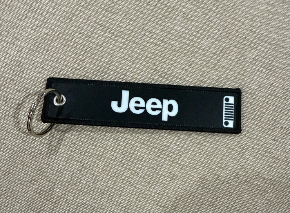 Jeep logo Jet tag keychain for keys