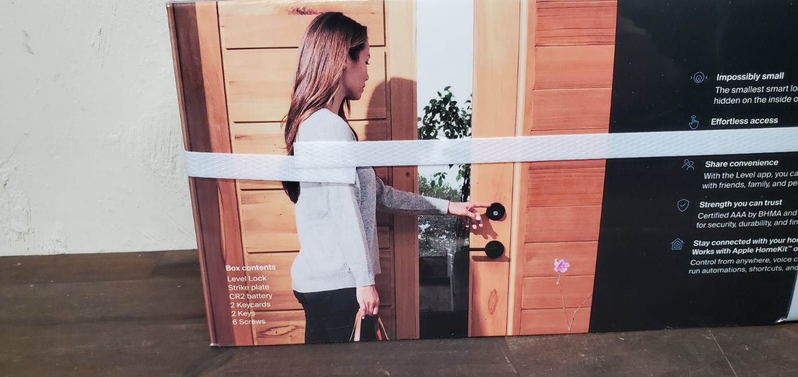 Level Lock Smart Lock Touch Edition Smart Deadbolt Keyless Entry, Black - SEALED