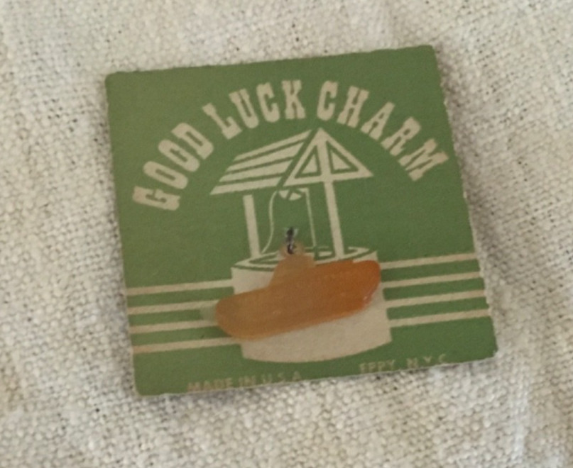 WWII USA Army Tank Good Luck Charm w/ orginal packaging