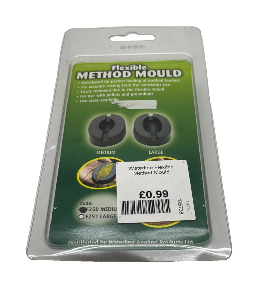 2 x WATERLINE FLEXIBLE METHOD MOULD F250 MEDIUM - FREEPOST