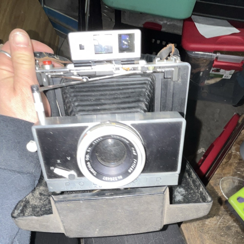 Polaroid Land Camera 100 Instant Folding Camera Black