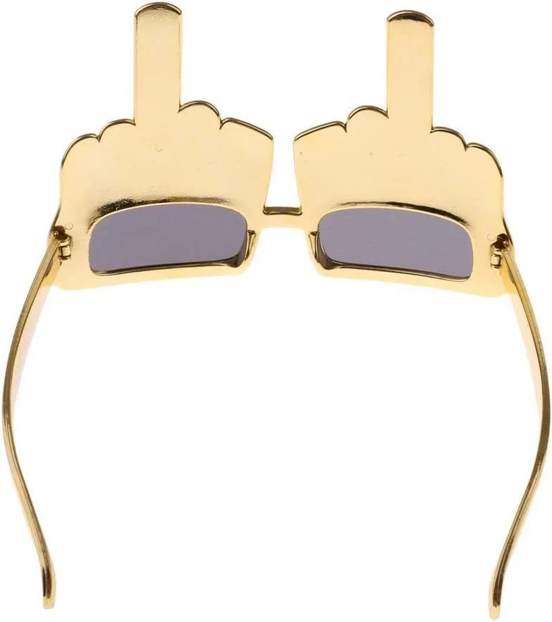 Tricky Middle Finger Sunglasses, Creative Flip Off Hand Shape...
