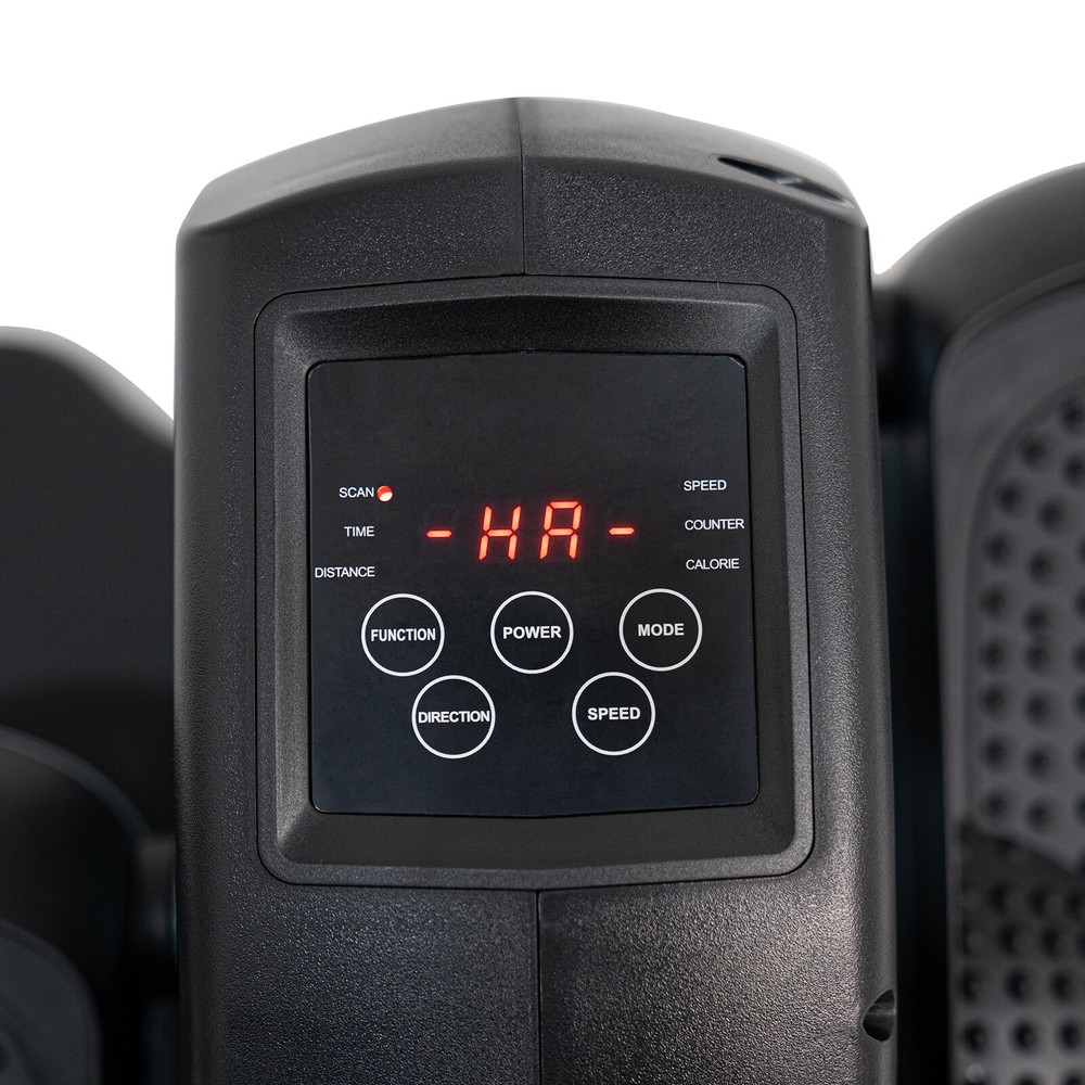 Electric Elliptical Trainer with Remote, LCD Screen, and Compact Design