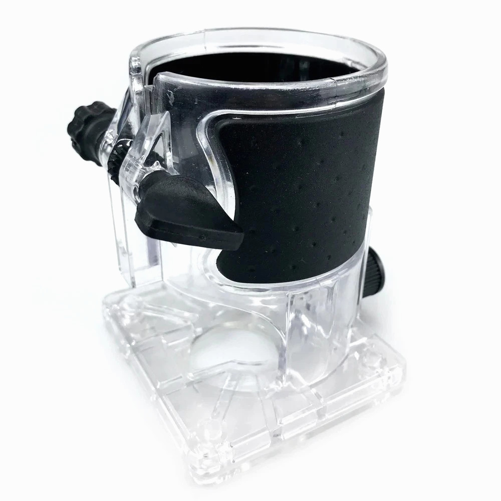 Woodworking Router Trimmer Base Clear Protective Cover Adjustable Trimming Tool