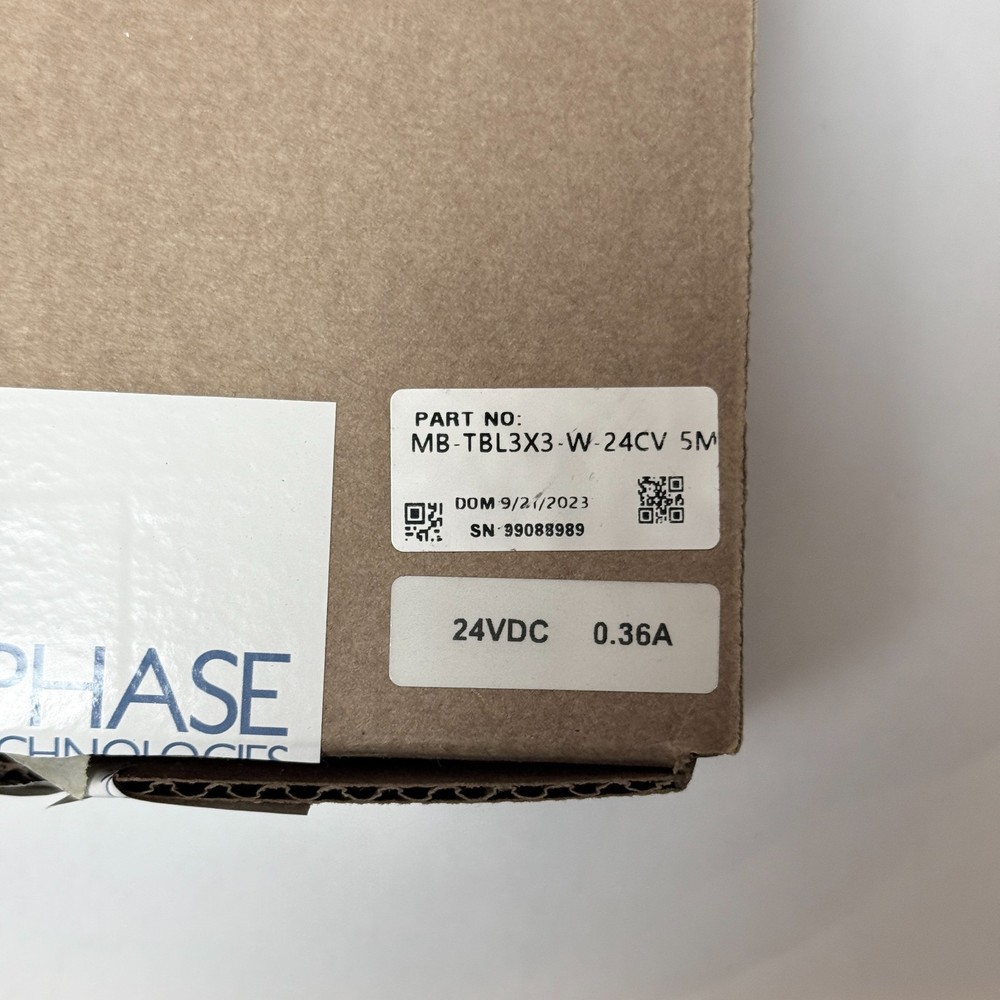 Metaphase MB-TBL3X3-W-24CV-5M LED Backlight Panel 24VDC 0.36A Open Box