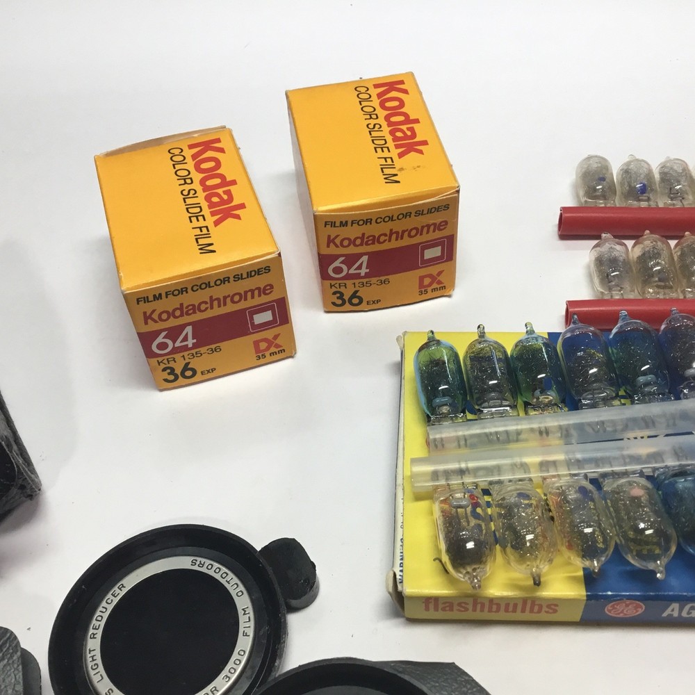 vtg camera accessories lot .