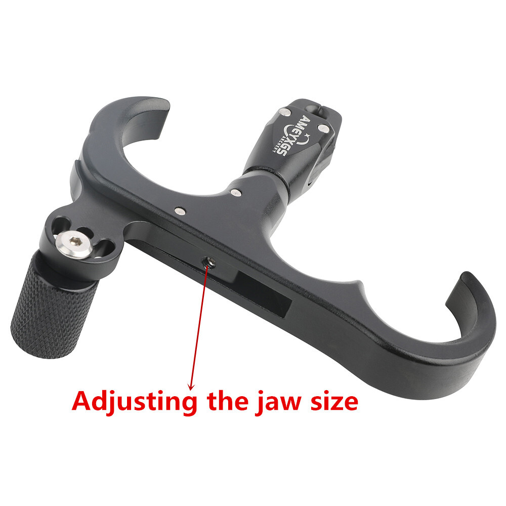 Compound Bow Release Aids Trigger 3 Finger Grip Thumb Caliper Archery Hunting