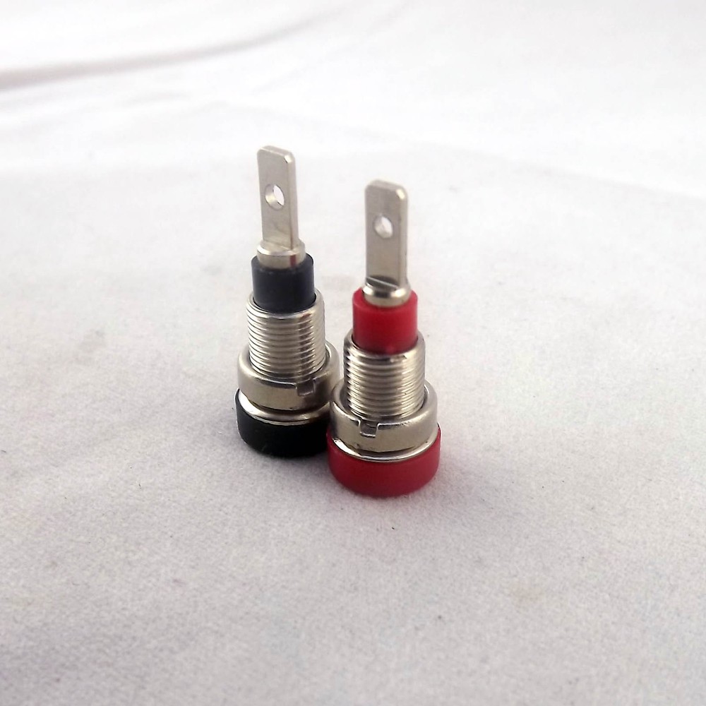 8pcs Copper 2mm Banana Socket Multimeter Instrument Test Probe Binding Post R/B