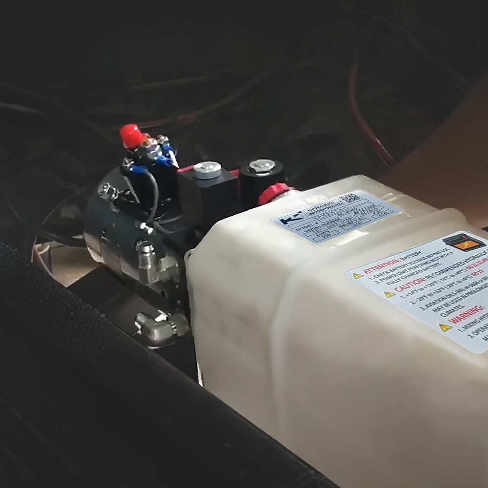 KTI Hydraulics12 VDC HPU Single Double Acting Power Up/Down/Gravity Down, 6 Qt