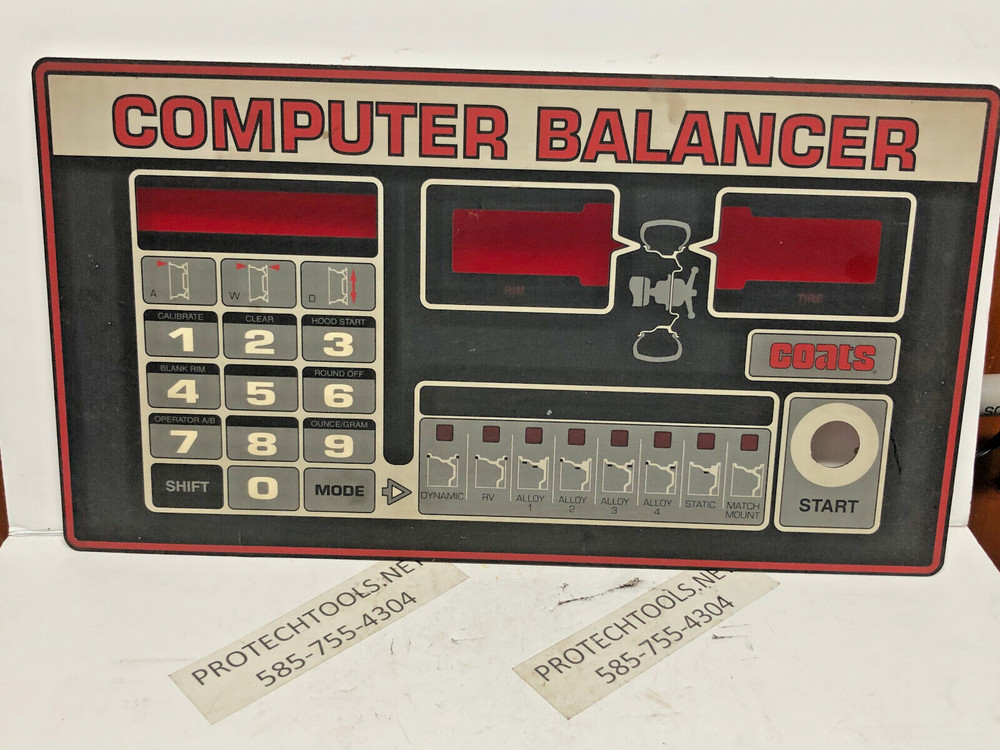 Coats Wheel Balancer 110721 / 110947 Touch Panel Display P223