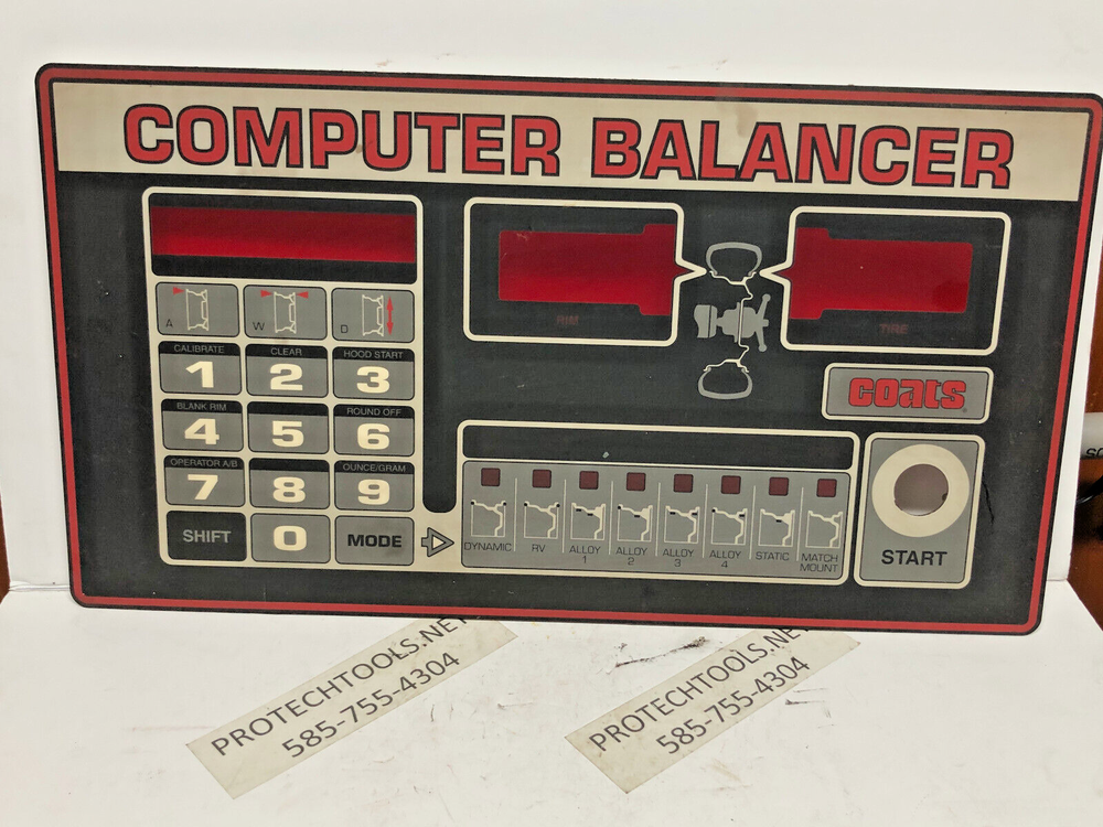 Coats Wheel Balancer 110721 / 110947 Touch Panel Display P223