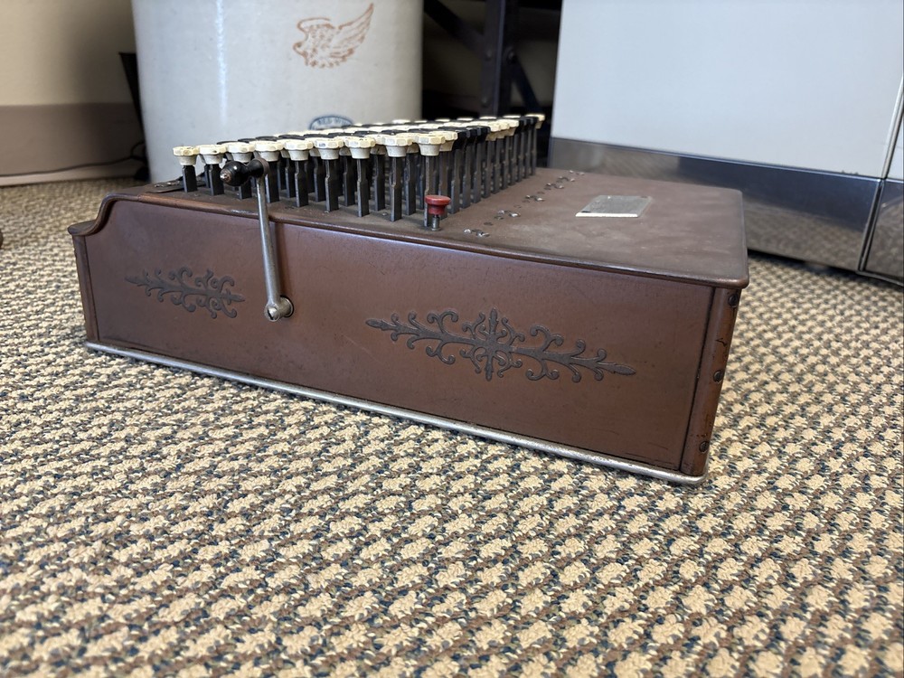Vintage 1914 Comptometer Felt & Tarrant Chicago Adding Calculator Machine WORKS