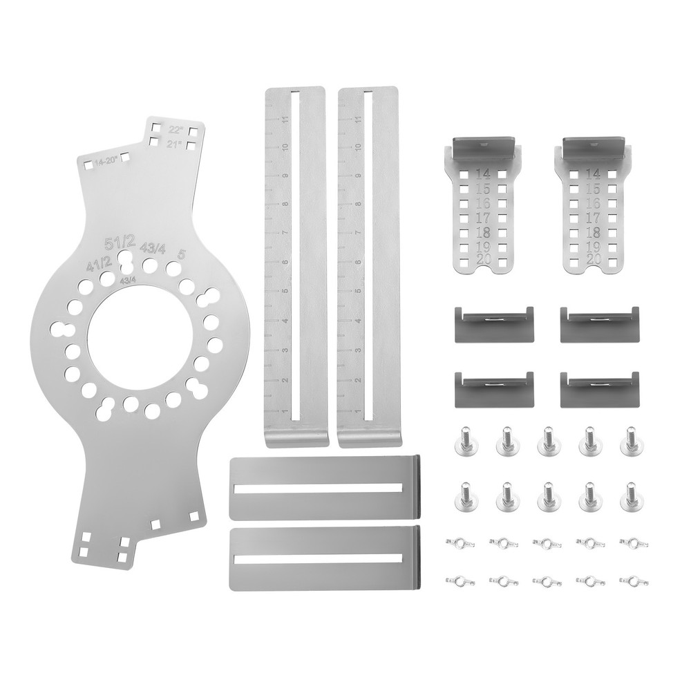 Wheel Fitment Testing Tool New 14"-20" 5-Lug Pattern Silver