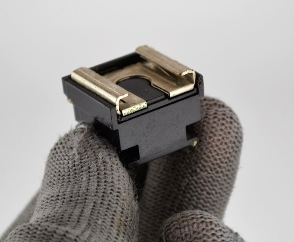 SOVIET USSR "PLV" FLASH SHOE ADAPTER FOR ZENIT CAMERAS FULL SET (2)