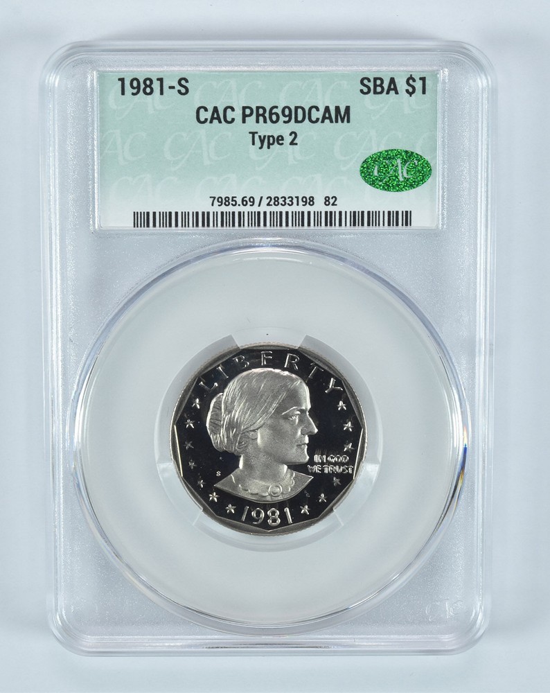 1981-S Susan B Anthony $1 Type 2 PR69 DCAM CAC
