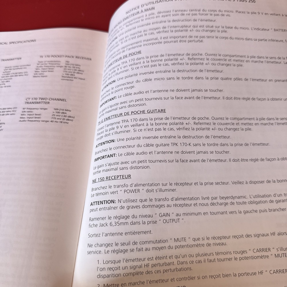 beyerdynamic wireless system s 150 s 250 s350 manual operating instructions