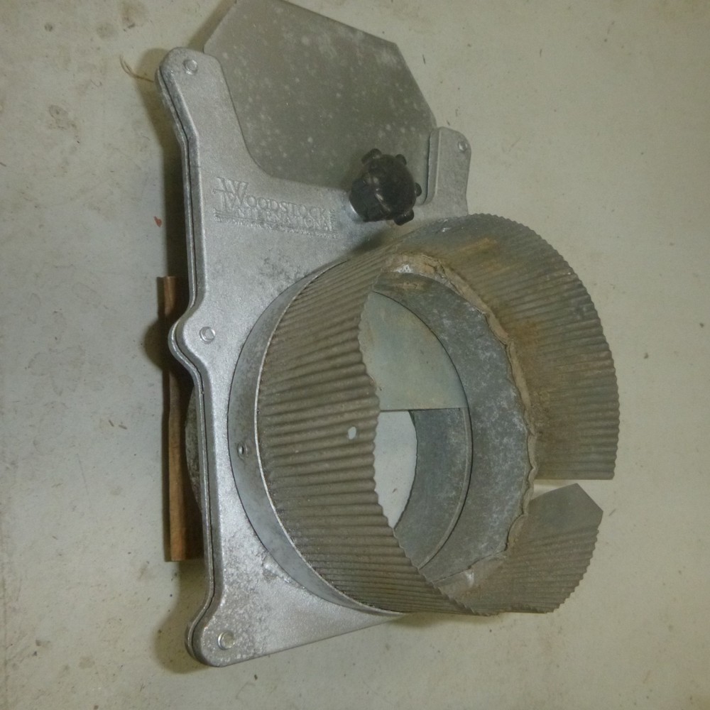 Vintage alum. blast gate