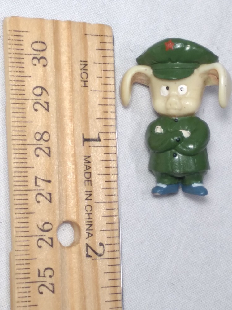Miniature Communist Pig Figure