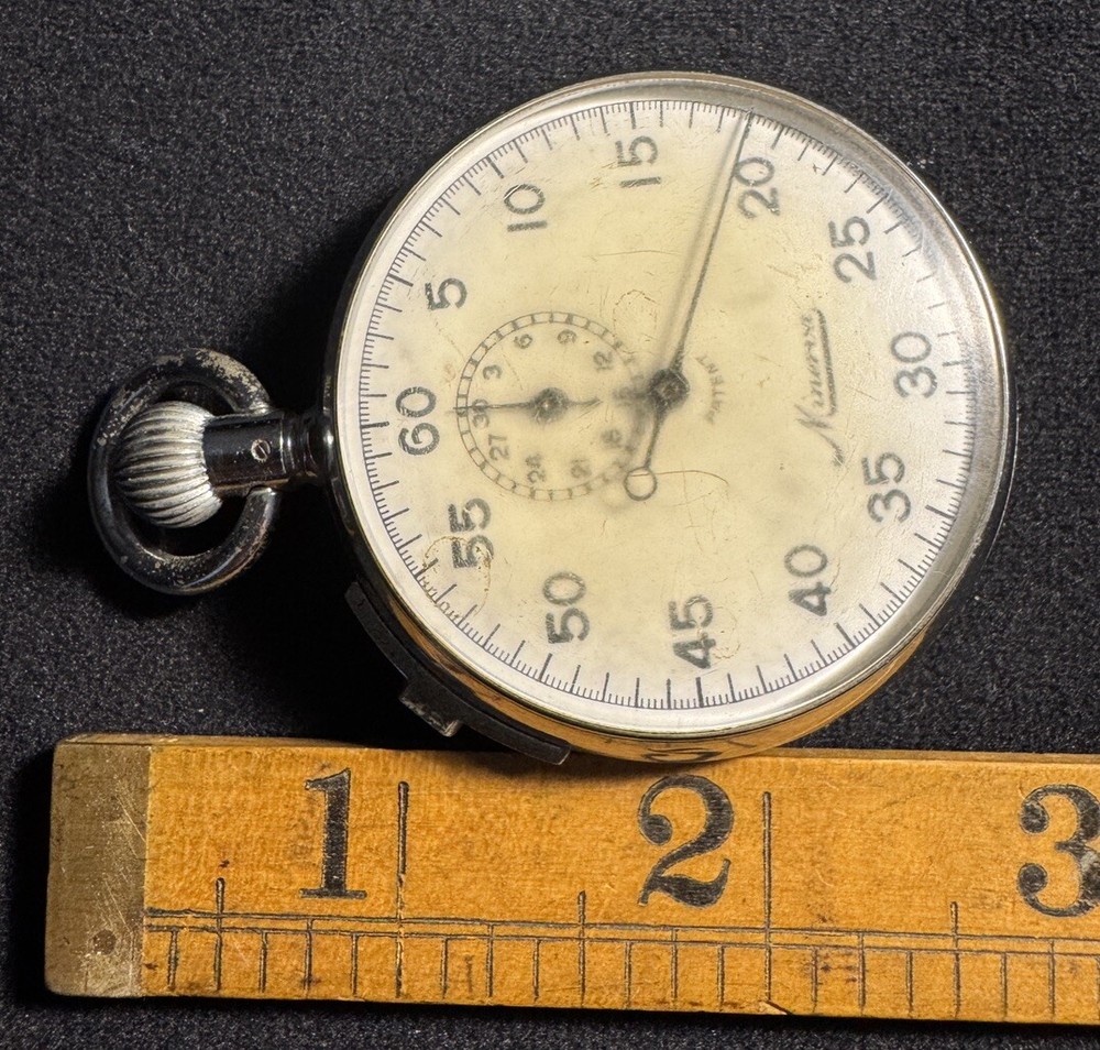 Vintage Minerva Swiss Stop Watch Tested Working