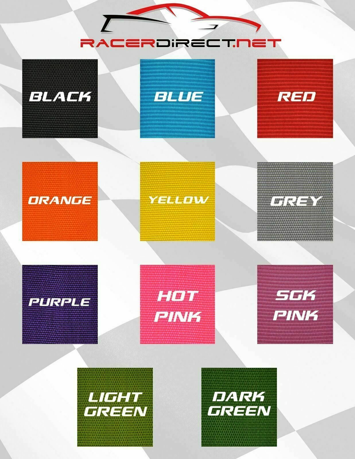 HANS RACING SAFETY HARNESS SFI 16.1 RACING 5 POINT ROLL BAR MOUNT 3" LATCH