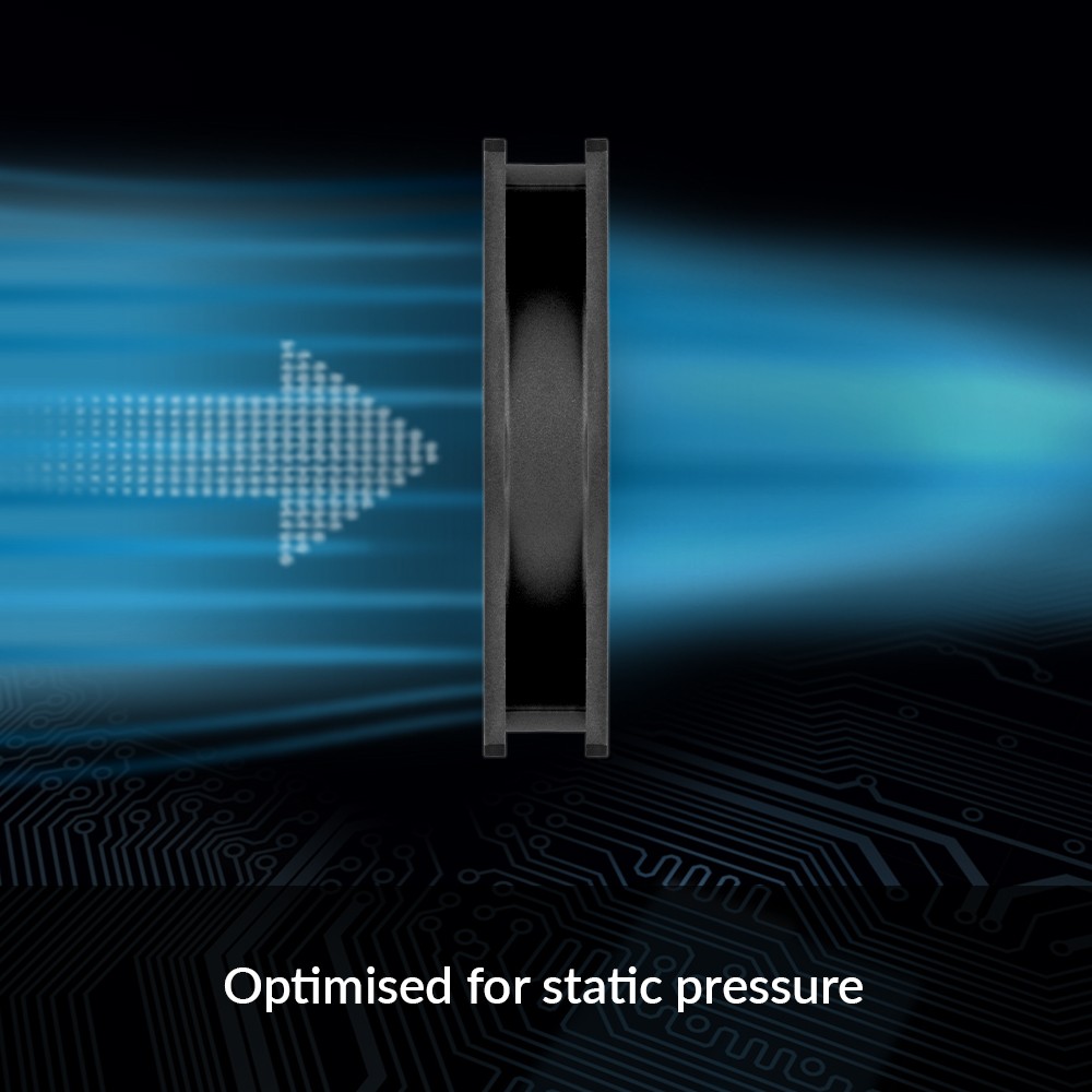 ARCTIC P14 (Black) 140 mm Case Fan Pressure-optimised quiet motor Computer PC