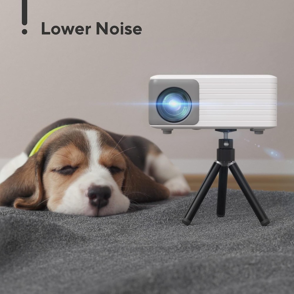 AKIYO O1 Mini LED Portable Projector with Projector Stand iOS/Android HDMI/PS5