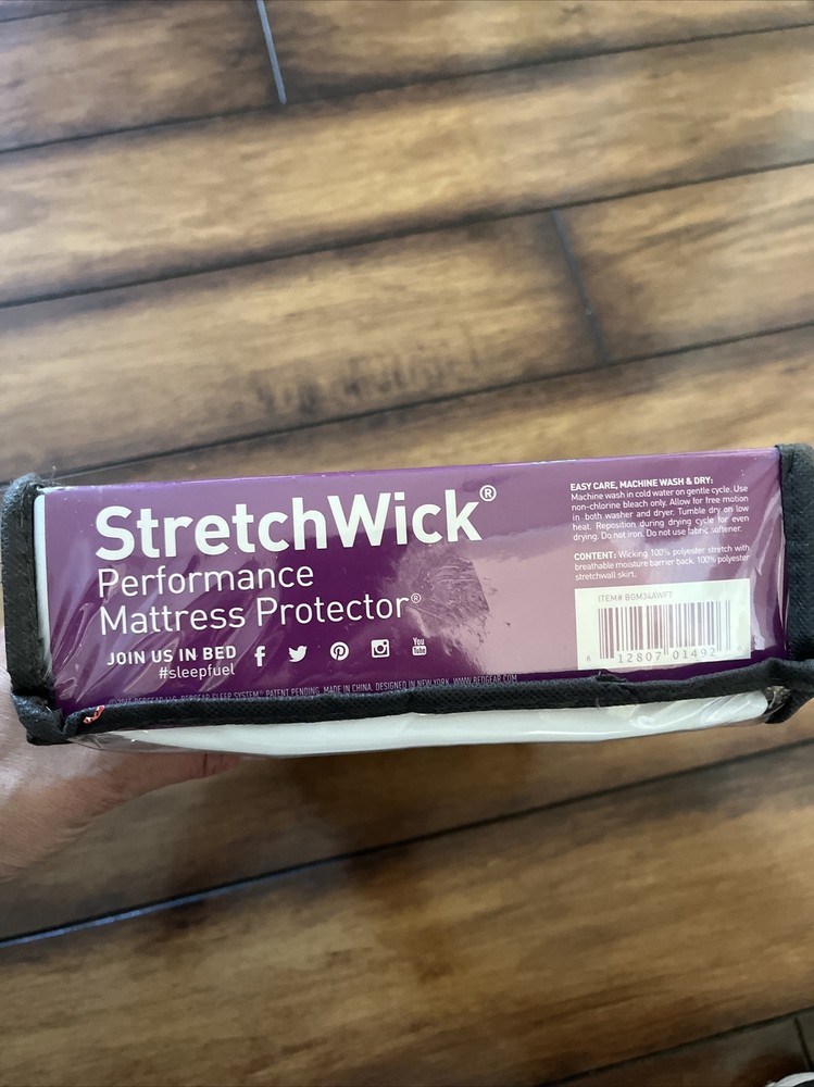 Bedgear Stretchwick Performance Mattress Protector - All-way Stretch Fabric
