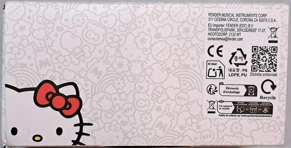 Fender Hello Kitty Black Fuzz Pedal