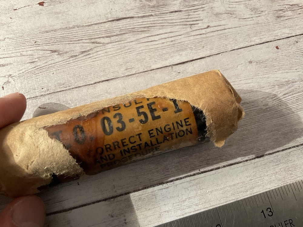 ORIGINAL WWII UNUSED AIRCRAFT SPARK PLUG IN WRAPPER