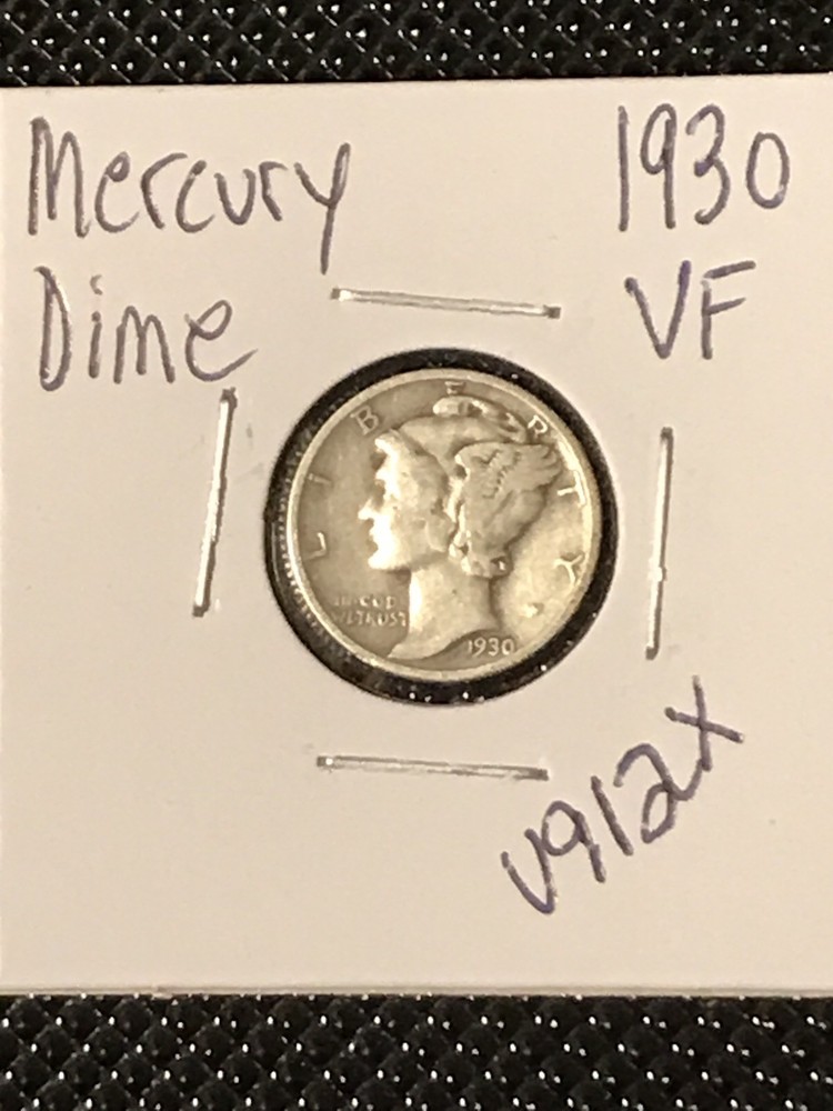 1930 Mercury Dime  VF