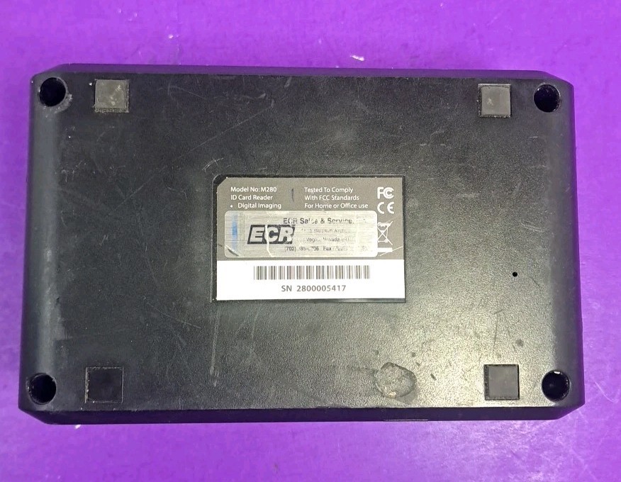 Model ECRM280 Combination Reader With Image Scanner UNTESTED