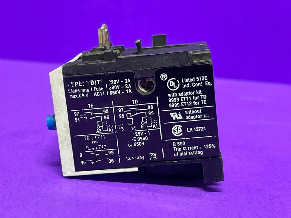 Square D Class 9065 Type TD0.8 Overload Relay 0.8-1.2A