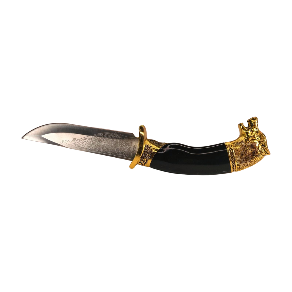Wolf Head Fantasy Dagger with Sheath