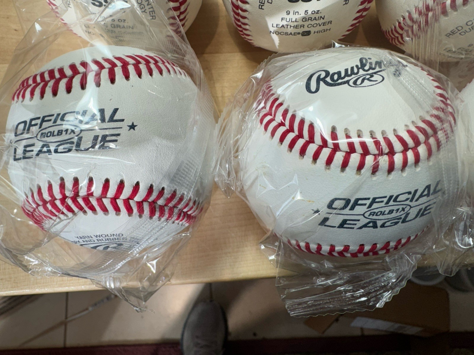 20 Leather Baseballs (13)Wilson A1010HS1-NFHS (5) Rawlings ROLB1X (1) MLB LOT