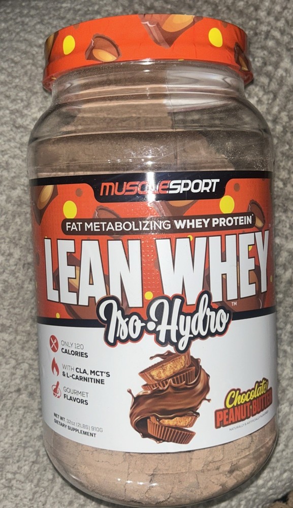 Lean Whey, Iso-Hydro, Chocolate Peanut Butter, 2 lbs (908 g)