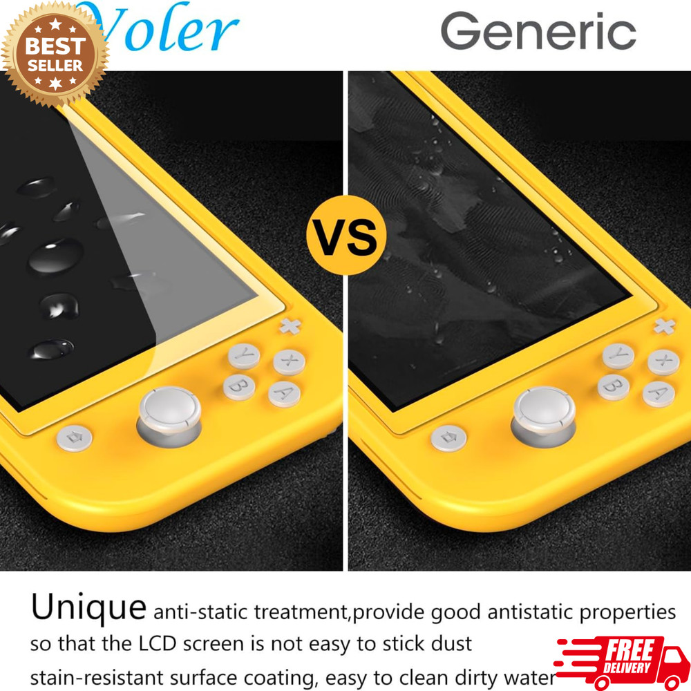 ivoler Screen Protector for Nintendo Switch Lite 2019 HD Clear 4-Pack Bulk