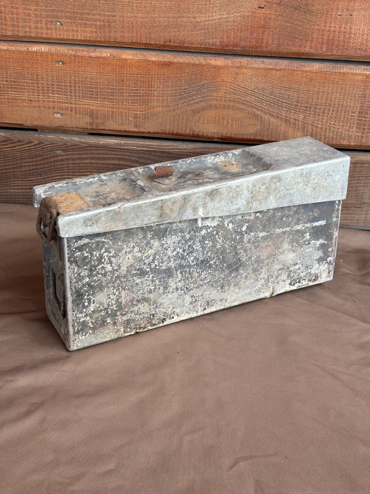 German MG machine gun ammo box. Wehrmacht 1939-1945, WWII.