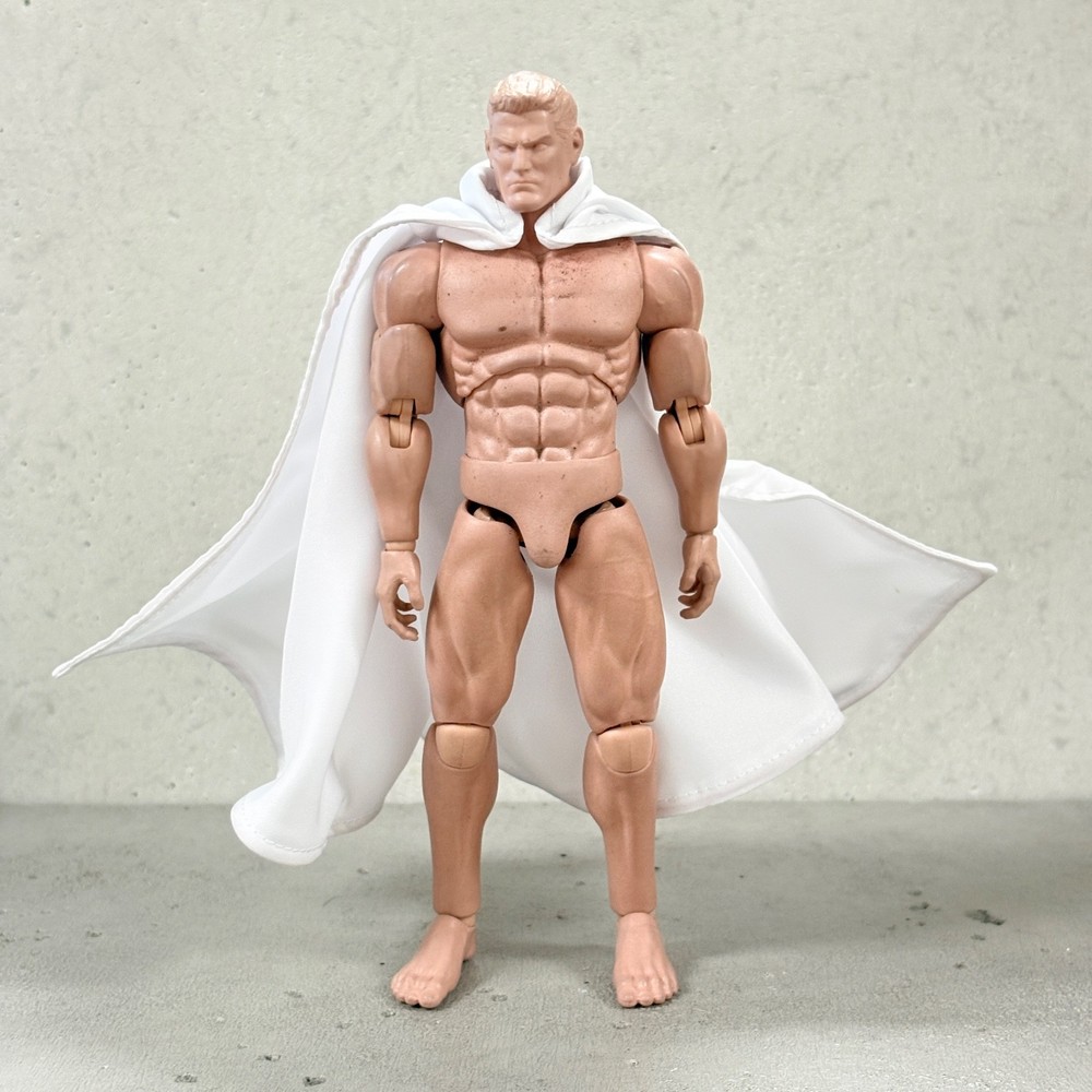 PB-C-WHT: 1/12 scale White wired cape for 6" action figure