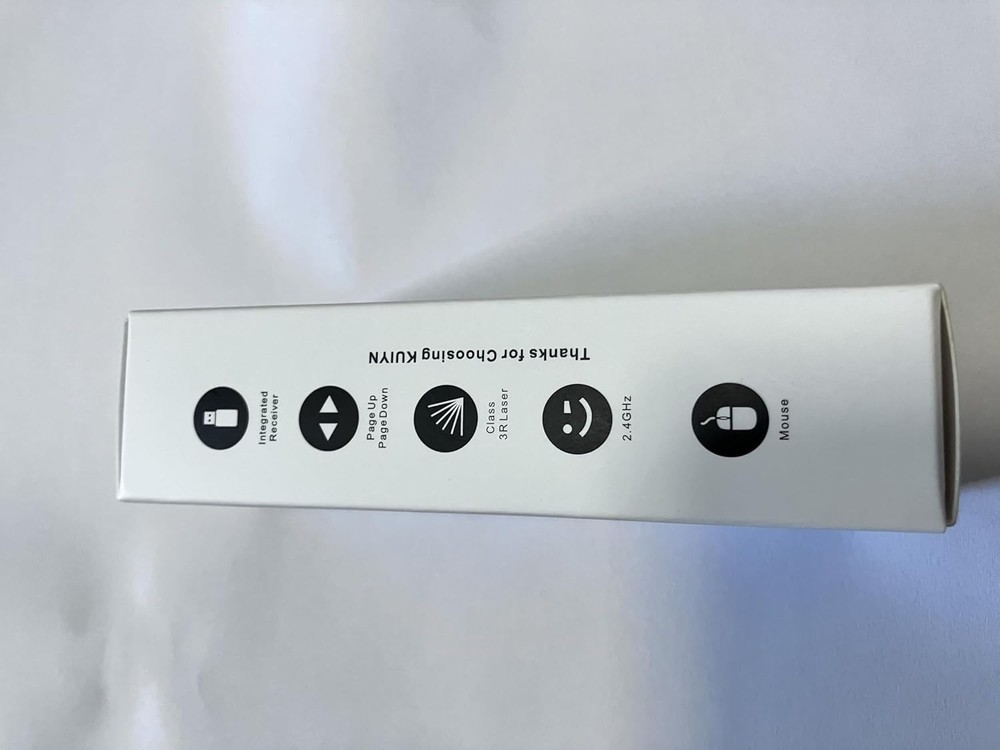 Ergonomic Wireless Presentation Clicker with USB Type C & USB-A Connectivity